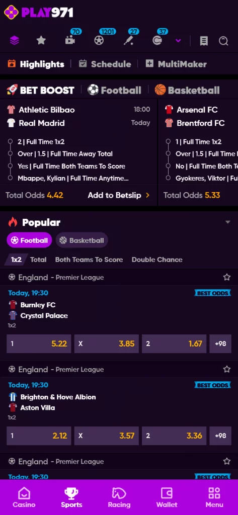 Play971 mobile version